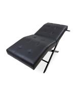 Анатомическая кушетка с держателями для лампы, Шашки, Черная Экокожа Beautiful TIME НФ-00004021 НФ-00004021