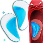 Супинаторы гелевые ортопедические полустельки от плоскостопия / вкладыши в обувь силиконовые стельки DUOPLANTA BRH15