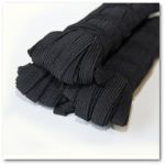 Тесьма эластичная плетеная 7 мм. Цвет черный С7Ч