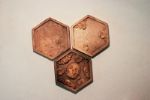 Настенная декоративная керамическая плитка-шестигранник (соты) "Метаморфозы жизни"