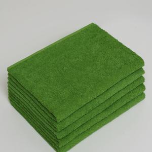 Полотенце махровое из 100% хлопка, 70*140 мм, 440 г/м2, зеленый без бордюра
