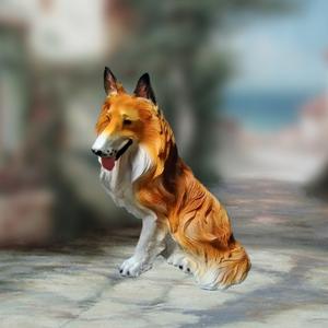 Интерьерная фигура &#34;Колли&#34;, полистоун раскрашенный, 41х62х48 см
