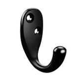 J shape wall mount coat hook black towel clothes hat hook hangers LP73