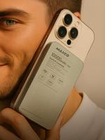 Магнитный повербанк Махсо с быстрой беспроводной зарядкой 10000 mAh Powerbank MagSafe 20W пауэрбанк для телефона Магсейф 2873107266