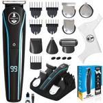 Триммер для бороды и усов c 11 насадками ALL-IN-ONE — для тела и интимной зоны Intimate Care, носа и Manecode hairclipper hairclipper