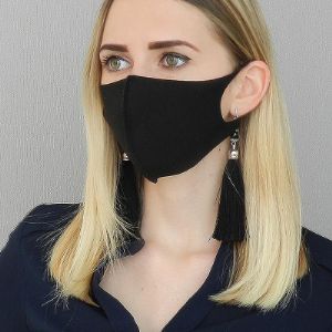 Многоразовая защитная маска из неопрена (чёрная)