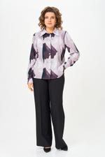 Блузка женская SWALLOW 884.2 Коричнево-сиреневый принт 25C0884.2