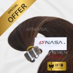 Hair extensions - Normal tape - Dark color 0004