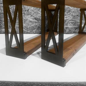 Цвет полки: тик
Материал: дерево (хвоя)
Цвет поддержки: белый, черный
Материал: прочный пластик 
Размер:50х24х9,5