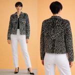 Роскошный кардиган-жакет с леопардовым узором