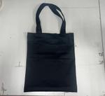 Шоппер чёрный полиэстер 70/30 210г 40х34см Ручки 60см