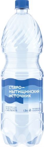 Вода питьевая 1,5 л негазированная "Старо-мытищинский источник", артезианская, пэт, упаковка 1,5*6 шт.