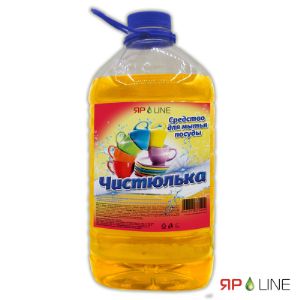 Средство для мытья посуды Яр Line &#34;ЧИСТЮЛЬКА&#34; 4л ПЭТ - Жидкое моющее средство для посуды предназначено для мытья всех видов посуды и столовых приборов.
Эффективно растворяет жир и грязь, легко смывается водой, не оставляя разводов, обеспечивает идеальную чистоту посуды даже в холодной воде.