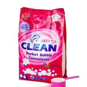 Концентрированный стиральный порошок Becky&#39;s Clean Perfect Bubble Concentrate с нежным ароматом цветов, 1 кг хватает на 30 стирок. Мерная ложна в комплекте. Производство Индия.