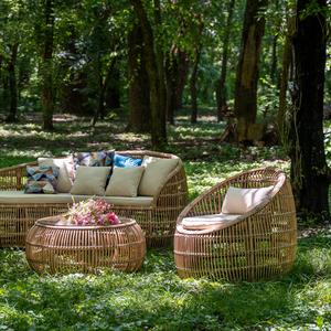 Лаундж группа Лучиано из искусственного ротанга от Malacca