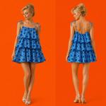 Хлопковое Платье Azure Bloom