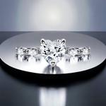 Кольцо Сердце Sparkle с горным хрусталем 16,5р. клц сердsp хру 165 110