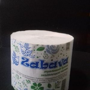 Туалетная бумага &#34;Zabava&#34; 55м, без втулки. 18 штук в упаковке