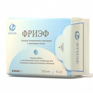 Ночные гигиенические прокладки с анионовым чипом
Количество в упаковке - 8 шт
Количество капель - 5
Форма выпуска - 290 мм