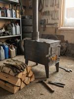Печь буржуйка разборная 010