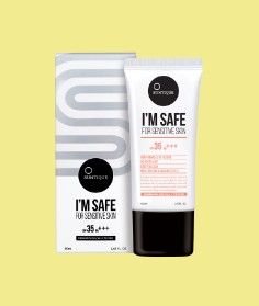 Солнцезащитный крем для чувствительной кожи лица SUNTIQUE I&#39;M SAFE  (SPF35PA+++ 50мл)