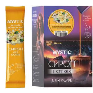 Сироп MYSTIC BLISS Ваниль BEAN GELATO . 15 стиков / 1 шоубокс