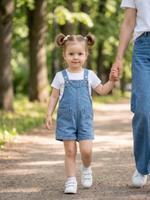 Комбинезон джинсовый для девочки с шортами Комбез_ДевДжШорты