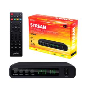 📺 Цифровой ресивер Perfeo STREAM DVB-T2/C

➡️Поддержка DVB-T2 и DVB-C позволяет смотреть эфирное и кабельное ТВ без лишних настроек.

➡️Через Wi-Fi (с адаптером) открывается доступ к IPTV, YouTube и MEGOGO — больше контента без дополнительных устройств.

➡️2 USB — для флешек и жёстких дисков: фильмы, музыка, фото прямо на ТВ.

➡️HDMI обеспечивает чистую картинку, а Dolby Digital — объёмный звук, который чувствуется в фильмах и концертах.