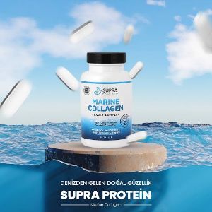 Встречайте новейшего представителя серии Supra Marine Collagen and Beauty. Мы объединили рыбный коллаген премиум-класса, селен, биотин, гиалуроновую кислоту и многое другое. Любимый дуэт Marine и Beauty теперь доступен в форме таблеток.

Supra Marine Collagen ve Beauty serisinin en yeni üyesiyle tanışın. Birinci Sınıf Balık Kolajeni, Selenyum, Biotin, Hyaluronik asit ve fazlasını bir araya getirdik. Çok sevilen Marine ve Beauty ikilisi şimdi tablet formuyla karşınızda.