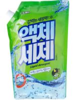 Жидкость для стирки мягкая упаковка, 1.6л Лайм Корея 195-00069
