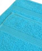 Полотенце махровое с бордюром 70*140 Ituma бирюзовый 014