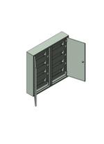 Щит распределительный навесной с фальш панелью ЩРН-96 IP31 ЭПМ ФР-00027328