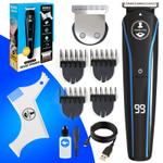 Триммер для бороды и усов с самозатачивающимися лезвиями, 4 насадки для стрижки волос и трафарет для Manecode hairclipperbasic hairclipperbasic