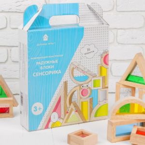 Конструктор Сенсорные блоки (Радужные блоки. Сенсорика). 16 деталей. 4 разных наполнителя - песок, жидкость, цветной акрил и цветные шарики. Детали 4 разных геометрических форм. Материал корпус - бук. 3+
Вес 2 кг.