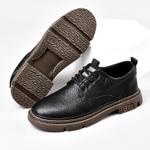 Двухслойная воловья кожа, Мужская Туфли, чёрный, 38-44 размер 379