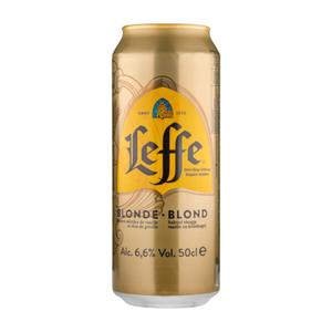 ПИВО СВЕТЛОЕ ФИЛЬТРОВАННОЕ ПАСТЕРИЗОВАННОЕ «LEFFE BLOND» 6,6%/(«ЛЕФФЕ БЛОНД») 0,5 л., ЖБ