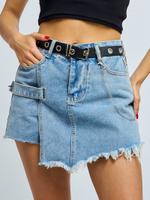 Юбка-шорты деним короткая