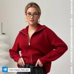 Джемперы женские зип опт без размерных рядов от 710 руб.