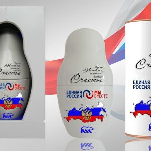 Матрешки с логотипом фирмы от оптовика недорого керамические для алкоголя