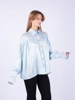 Рубашка праздничная из атласа женская Fasone