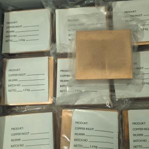 Медный слиток чистотой 99,9999%