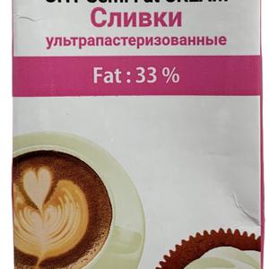 Сливки ультрапастеризованные для взбивания с мжд 33 %.  Изготовлены из свежего коровьего молока.
Сливки популярны как среди профессиональных поваров, так и у домашних кулинаров. Идеальны в кондитерском применении: взбитый крем обладает достаточной плотностью для декорирования и необходимой воздушностью для муссов.
Производитель: Palood Parsian Food, Иран