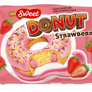торговая марка  PROSWEET кекс donut strawberry 40g