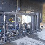 Работа газогенератора (газификатора) на древесном угле с ДВС сопряжённым с генератором тока 30 кВт.