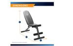 Marcy Multi Utility Weight Bench SB 10115, 6-Position Adjustable Incline/Decline/Flat, 137.16 48.26 114.3 cm, Foldable Home Gym Bench with Foam Leg Rollers, 300lb Capacity | 13010291-101 250585