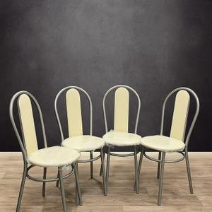 Стул «Венский»   
Диаметр трубы каркаса 20 мм
Общая высота: 90 см
Высота от пола до сиденья: 44 см
Диаметр сиденья: 35 см
Наполнение поролона толщиной 20мм