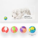 Meowpu 65-миллиметровый экологичный TPR Pet Ball-Floatable, встроенный колокол