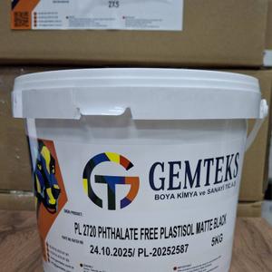 Черная матовая краска Пластизолевая GEMTEKS