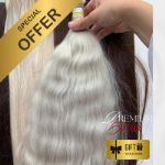 Bulk hair extensions - wavy - light color 0018