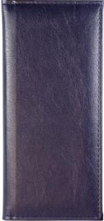 Визитница настольная на 96 визиток из итальянского кожзаменителя Premium синий